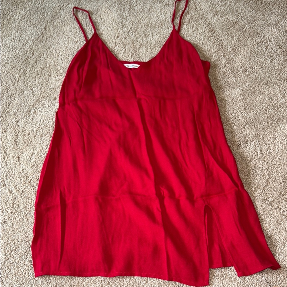 Reformation Red Mini Dress